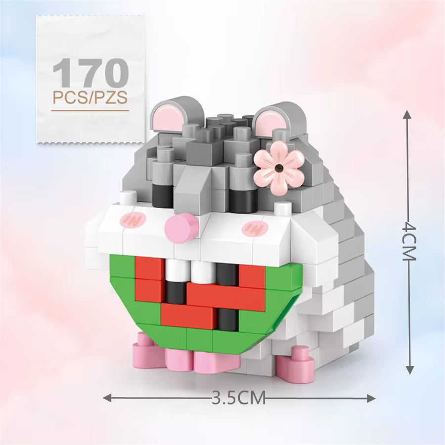 חיות מחמד קטנות-160 חלקי בניה קטנים ואיכותיים ליצירת מיני חיות מתוקות לגילאי +6